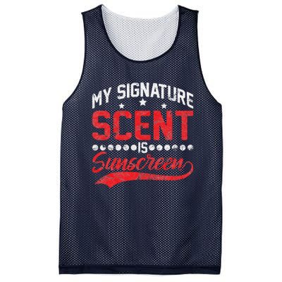 Dermatologist Skin Doctor My Signature Scent Is Sunscreen Mesh Reversible Basketball Jersey Tank