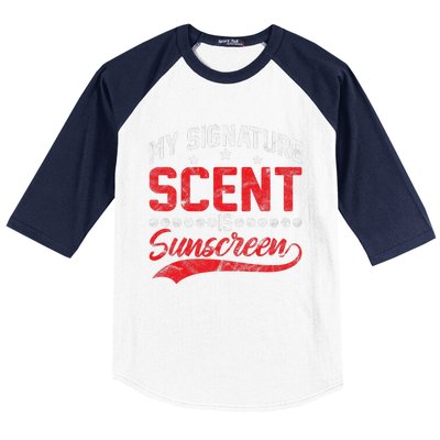 Dermatologist Skin Doctor My Signature Scent Is Sunscreen Baseball Sleeve Shirt