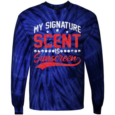 Dermatologist Skin Doctor My Signature Scent Is Sunscreen Tie-Dye Long Sleeve Shirt