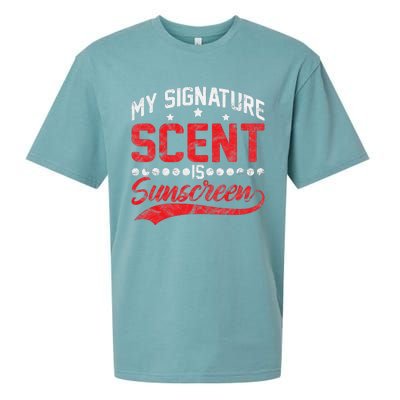 Dermatologist Skin Doctor My Signature Scent Is Sunscreen Sueded Cloud Jersey T-Shirt