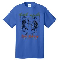 Dancing Skeletons Dead Inside But Merry Christmas Xmas Gift Tall T-Shirt