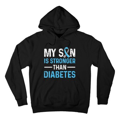 Diabetic Support Design for a Dad or Mom of a T1D Son Hoodie