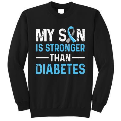 Diabetic Support Design for a Dad or Mom of a T1D Son Sweatshirt