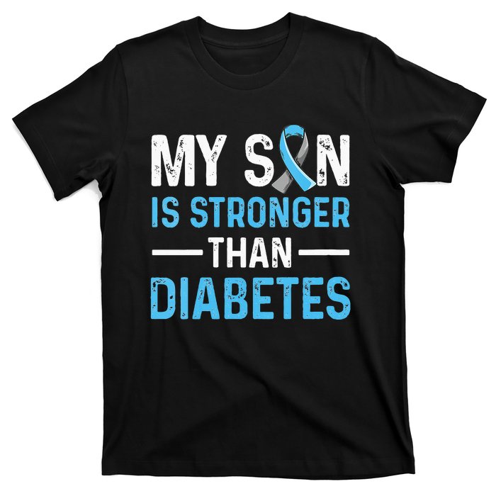 Diabetic Support Design for a Dad or Mom of a T1D Son T-Shirt