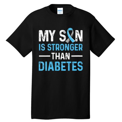 Diabetic Support Design for a Dad or Mom of a T1D Son Tall T-Shirt