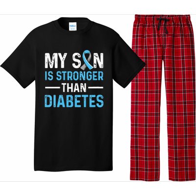 Diabetic Support Design for a Dad or Mom of a T1D Son Pajama Set