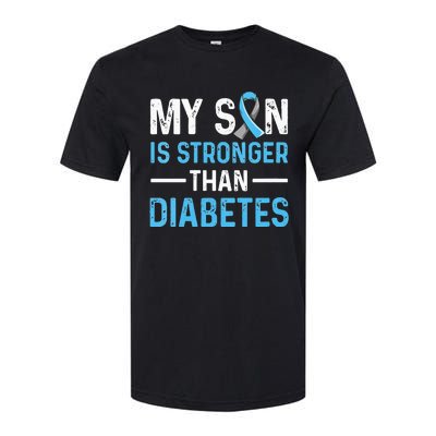 Diabetic Support Design for a Dad or Mom of a T1D Son Softstyle CVC T-Shirt