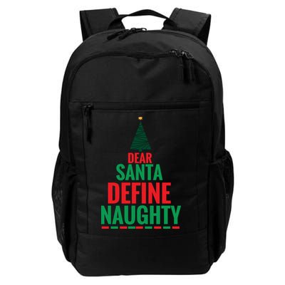 Dear Santa Define Naughty Backpack