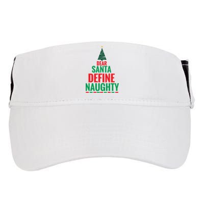 Dear Santa Define Naughty Adult Drive Performance Visor