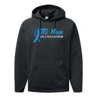 Diabetic Support Design for a T1D Diabetic Mom Performance Fleece Hoodie