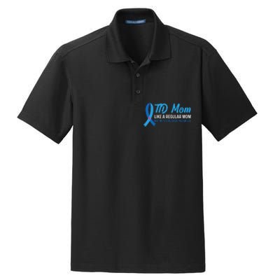 Diabetic Support Design for a T1D Diabetic Mom Dry Zone Grid Polo