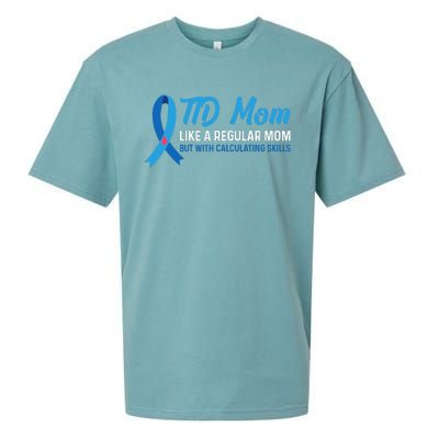 Diabetic Support Design for a T1D Diabetic Mom Sueded Cloud Jersey T-Shirt