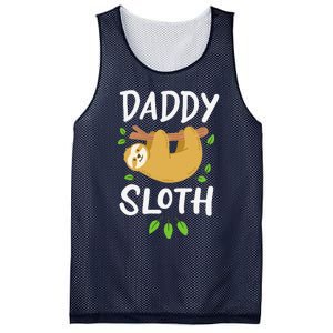 Daddy Sloth Dad Father Fathers Day Lazy Dad Mesh Reversible Basketball Jersey Tank