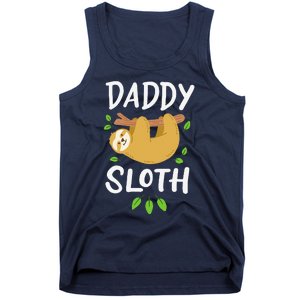 Daddy Sloth Dad Father Fathers Day Lazy Dad Tank Top