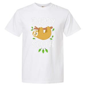 Daddy Sloth Dad Father Fathers Day Lazy Dad Garment-Dyed Heavyweight T-Shirt