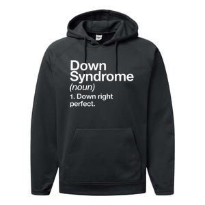 Down Syndrome Definition Awareness Month Performance Fleece Hoodie