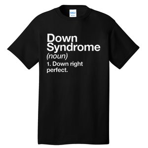 Down Syndrome Definition Awareness Month Tall T-Shirt