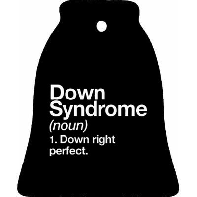 Down Syndrome Definition Awareness Month Ceramic Bell Ornament