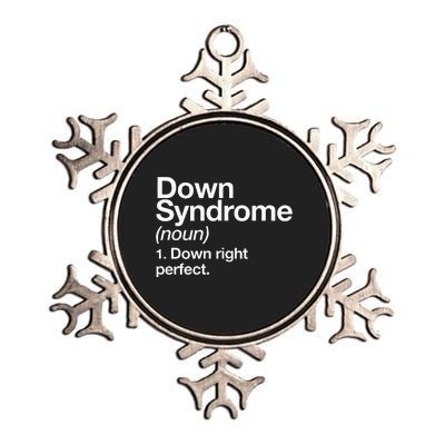 Down Syndrome Definition Awareness Month Metallic Star Ornament