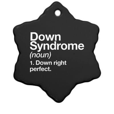 Down Syndrome Definition Awareness Month Ceramic Star Ornament