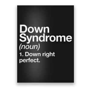 Down Syndrome Definition Awareness Month Poster