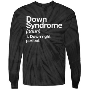 Down Syndrome Definition Awareness Month Tie-Dye Long Sleeve Shirt