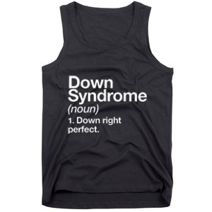 Down Syndrome Definition Awareness Month Tank Top