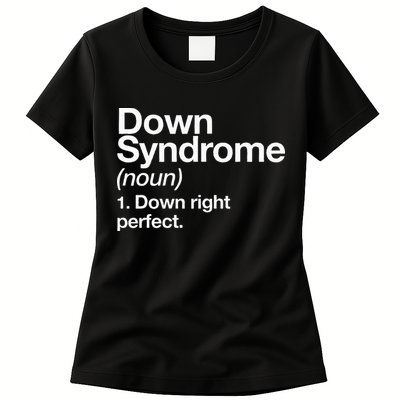 Down Syndrome Definition Awareness Month Womens T-Shirt
