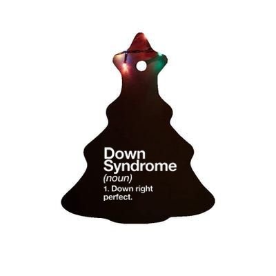 Down Syndrome Definition Awareness Month Ceramic Tree Ornament