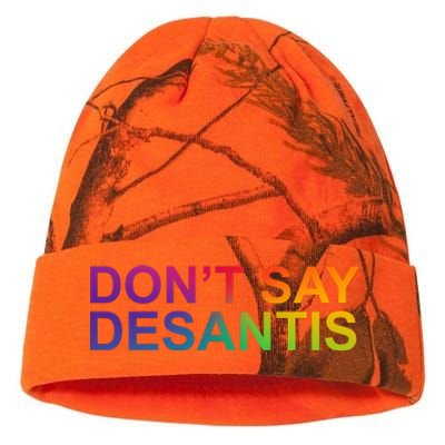 Dont Say Desantis Florida LGBTQ Rainbow Kati Licensed 12" Camo Beanie