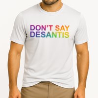 Dont Say Desantis Florida LGBTQ Rainbow Cooling Performance Crew T-Shirt