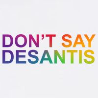 Dont Say Desantis Florida LGBTQ Rainbow Cooling Performance Crew T-Shirt
