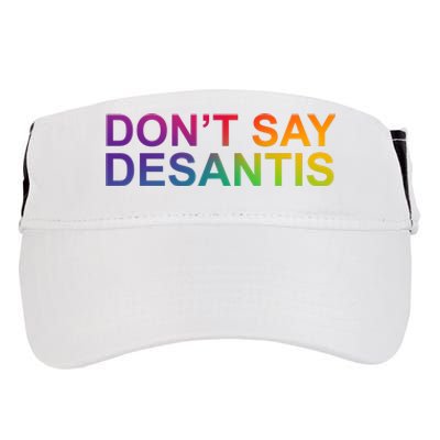 Dont Say Desantis Florida LGBTQ Rainbow Adult Drive Performance Visor