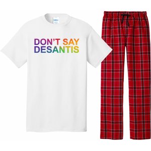 Dont Say Desantis Florida LGBTQ Rainbow Pajama Set