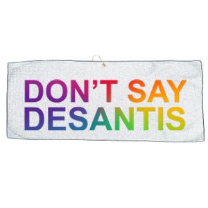 Dont Say Desantis Florida LGBTQ Rainbow Large Microfiber Waffle Golf Towel