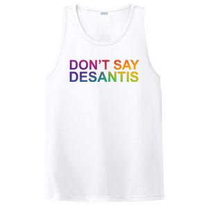 Dont Say Desantis Florida LGBTQ Rainbow PosiCharge Competitor Tank