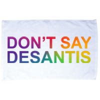 Dont Say Desantis Florida LGBTQ Rainbow Microfiber Hand Towel