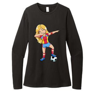 Dabbing Soccer Dab Dance Football Gifts Womens CVC Long Sleeve Shirt