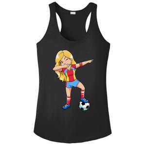 Dabbing Soccer Dab Dance Football Gifts Ladies PosiCharge Competitor Racerback Tank