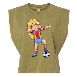 Dabbing Soccer Dab Dance Football Gifts Garment-Dyed Women's Muscle Tee