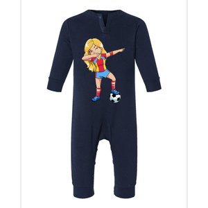 Dabbing Soccer Dab Dance Football Gifts Infant Fleece One Piece