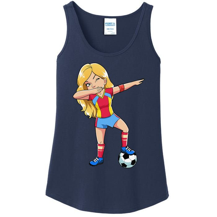 Dabbing Soccer Dab Dance Football Gifts Ladies Essential Tank