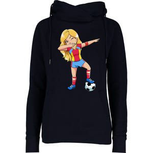 Dabbing Soccer Dab Dance Football Gifts Womens Funnel Neck Pullover Hood