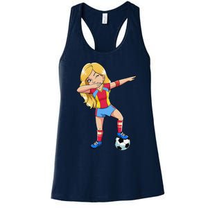 Dabbing Soccer Dab Dance Football Gifts Women's Racerback Tank