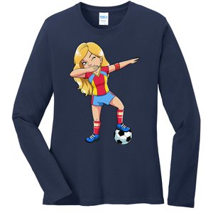 Dabbing Soccer Dab Dance Football Gifts Ladies Long Sleeve Shirt