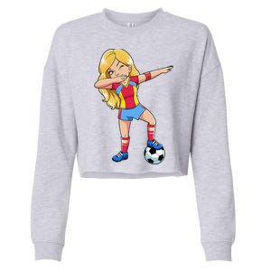 Dabbing Soccer Dab Dance Football Gifts Cropped Pullover Crew