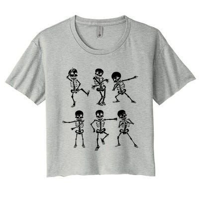 Dancing Skeletons Women's Crop Top Tee