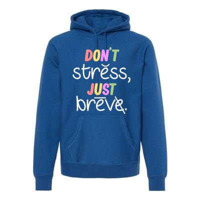 Don't Stress Dyslexia Awareness Disability Therapist Graphic Funny Gift Premium Hoodie