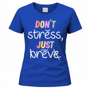 Don't Stress Dyslexia Awareness Disability Therapist Graphic Funny Gift Women's T-Shirt