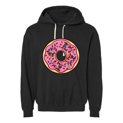 Donut Sprinkles Doughnut Fried Dough Sweet Snack Dessert Garment-Dyed Fleece Hoodie